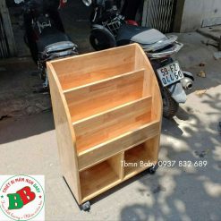 Kệ sách gỗ cao su BB3014