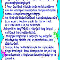 Nội quy phòng y tế BB4038