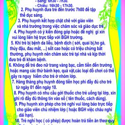 Nội quy phụ huynh BB4003