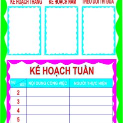 Kế hoạch hoạt động nhà trường BB4021