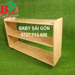 Kệ gỗ 3 tầng cao su BB3025A